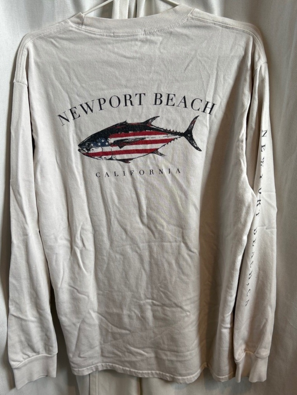 Brandy Melville Newport Beach California Graphic Long Sleeve Tee OS
